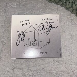 ariana grande signed stuck with you cd